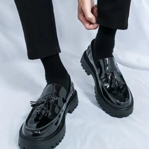 Mocassin à gland en cuir verni Séoul