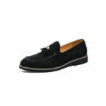 Mocassin à gland en daim homme cuir suède