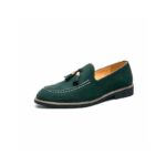 Mocassin à gland en daim homme cuir suède