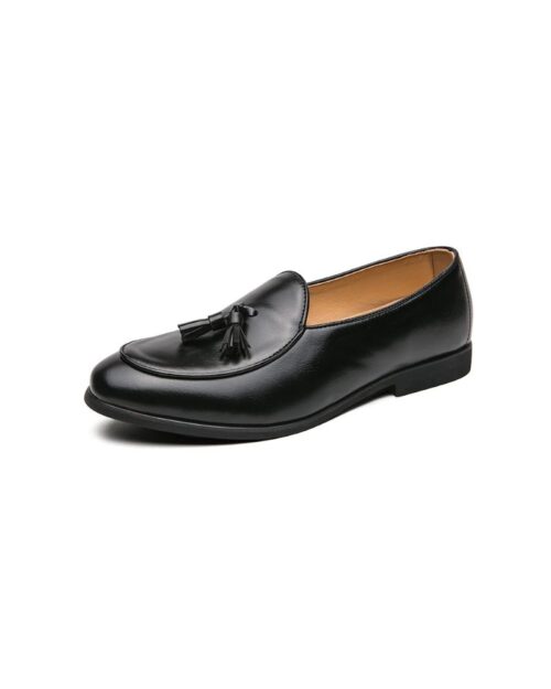 Mocassin à gland homme en cuir