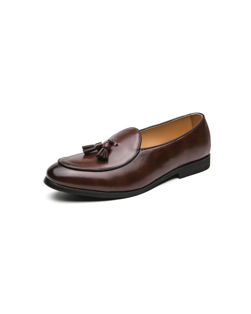 Mocassin à gland homme en cuir