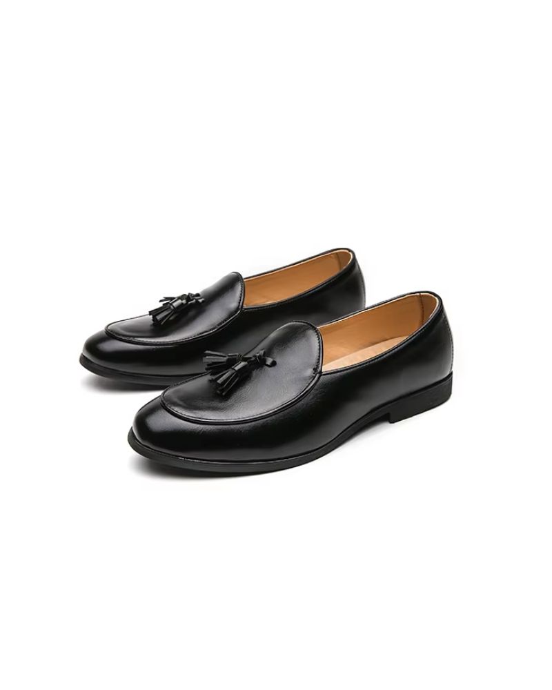Mocassin à gland homme en cuir