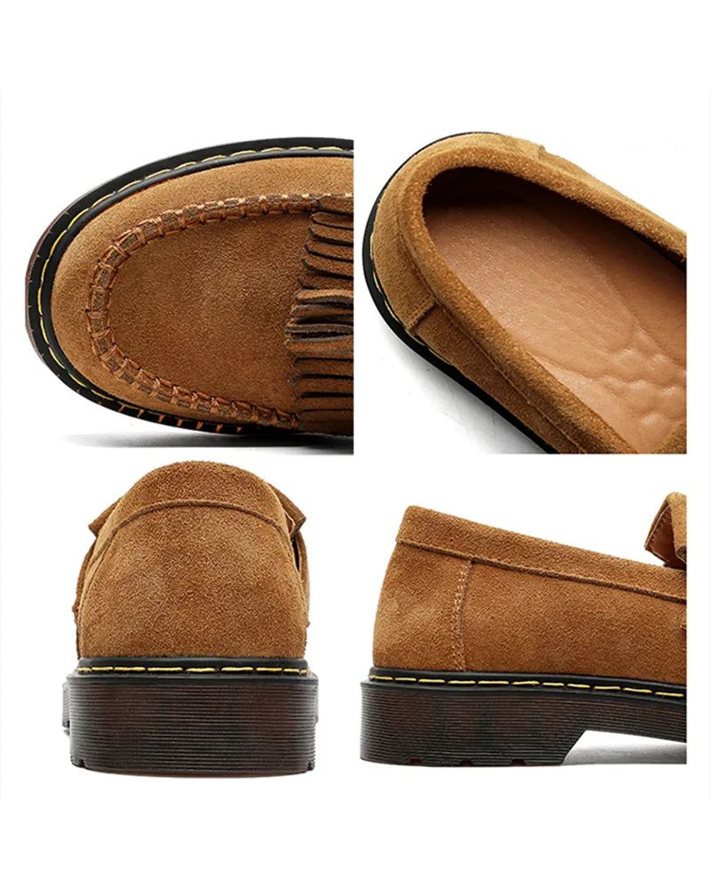 Mocassin a gland en daim homme Old money
